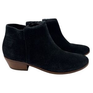 Jack Rogers Bailee Suede Ankle Bootie Black‎ Women's Size 9.5